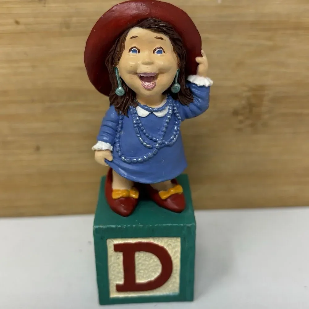 Vintage 1988 Hallmark Building Blocks Letter D Dress Up Your Day With Fun HTF